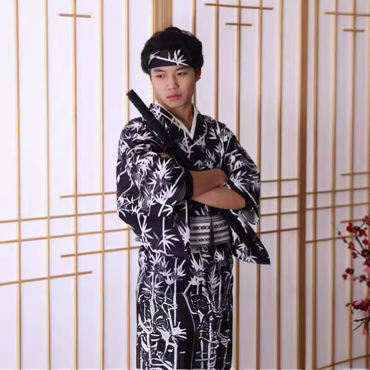 Kimono Pria Motif Bambu Jepang - Traditional Japanese Men'S Formal Wear ulasan dan harga