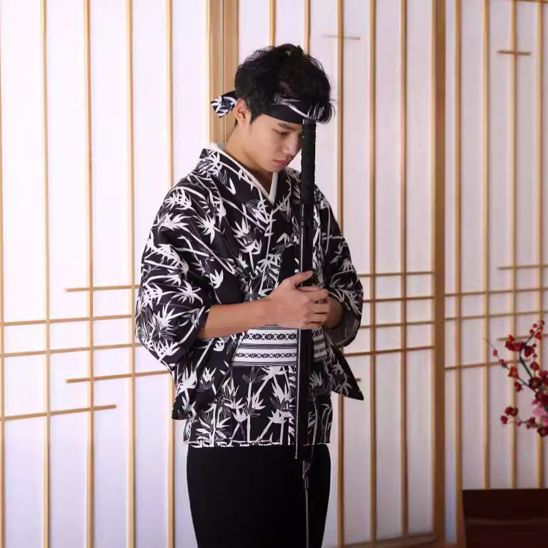 Kimono Pria Motif Bambu Jepang - Traditional Japanese Men'S Formal Wear ulasan dan harga