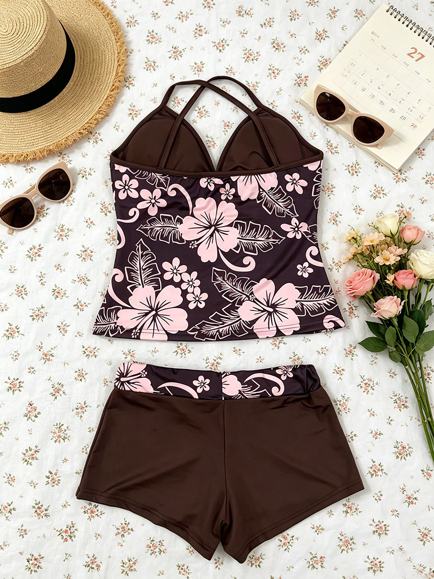 Setelan Wanita Y2K Motif Hibis - Men'S Formal Beach Wear ulasan dan harga