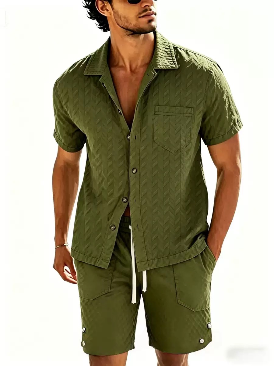 Promo! Setelan Pria Lengan Pen - Men'S Formal Beach Wear ulasan dan harga
